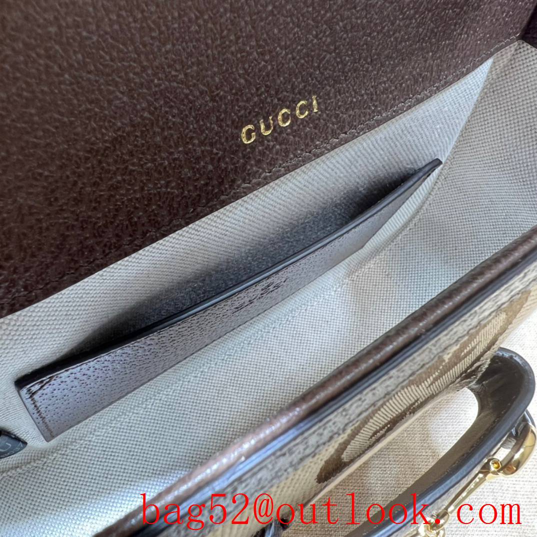 Gucci Horsebit 1955 Super Double G Mini brown Bag