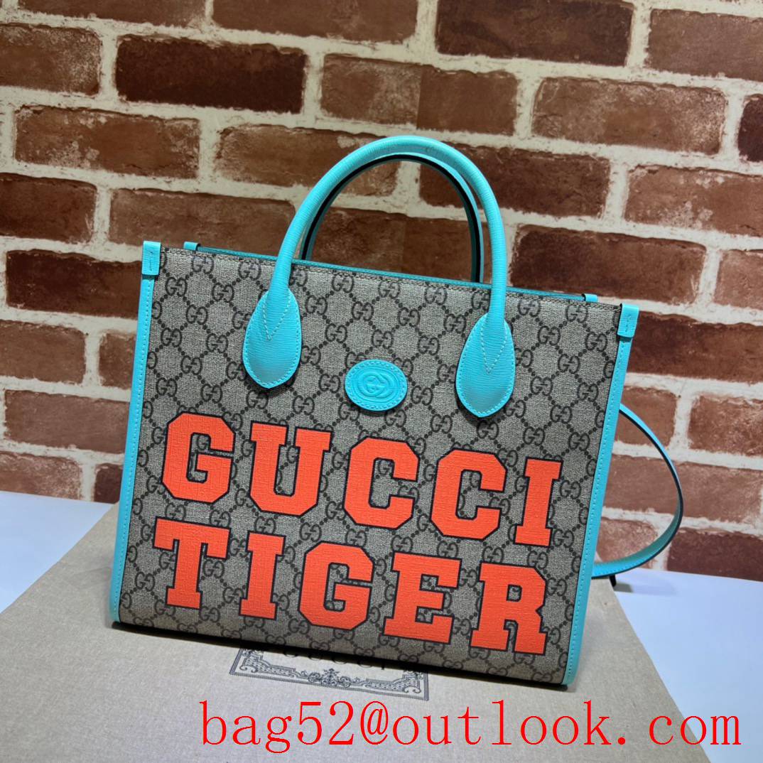 Gucci Chinese New Year Collection "GUCCI TIGER" Letter Small Tote Bag