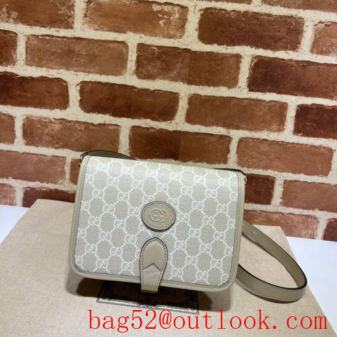 Gucci cream Interlocking Double G Mini Shoulder Bag