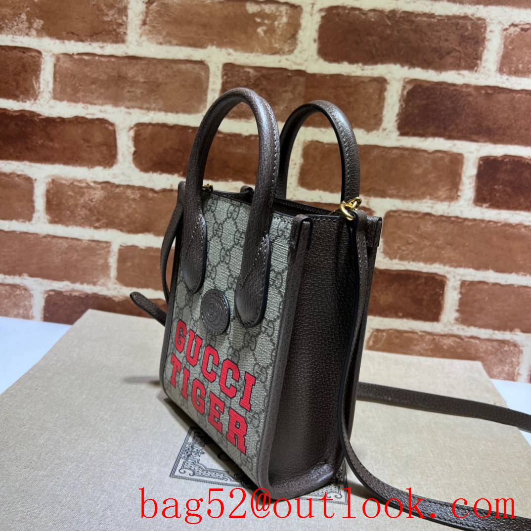 Gucci GG Retro mini tote sky brown with 