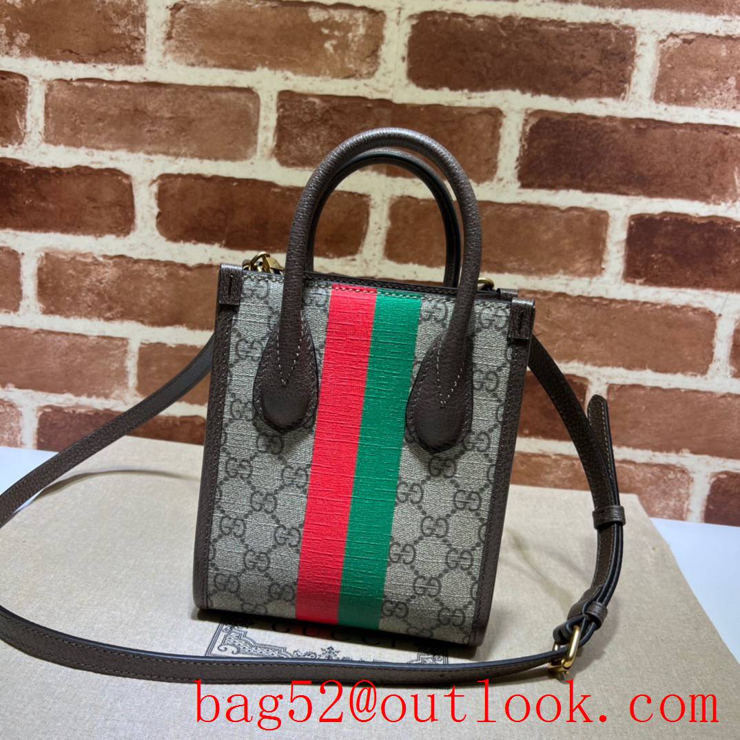 Gucci GG Retro mini tote sky brown with 