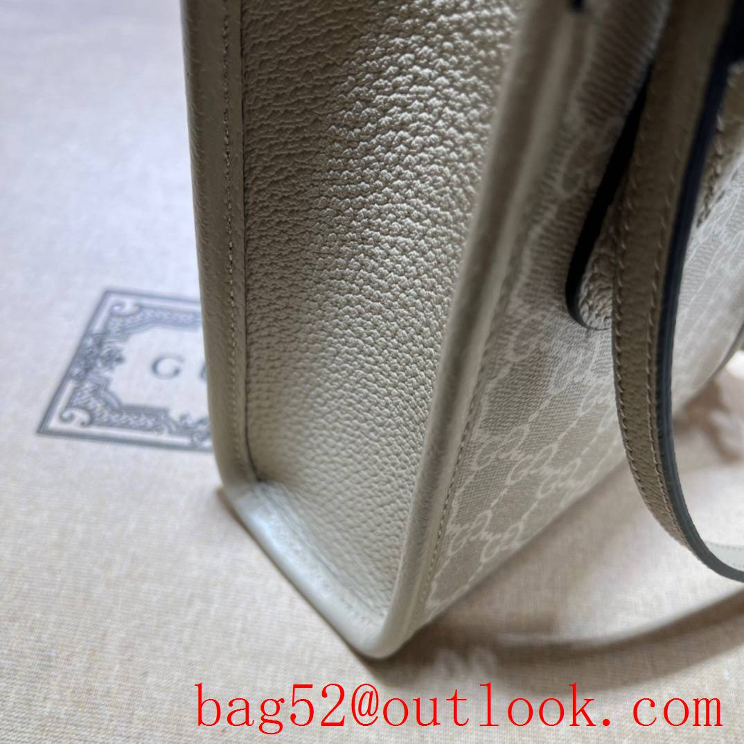 Gucci Mini Tote with Interlocking Double G cream shoulder bag