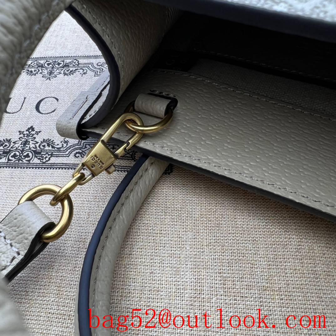 Gucci Mini Tote with Interlocking Double G cream shoulder bag