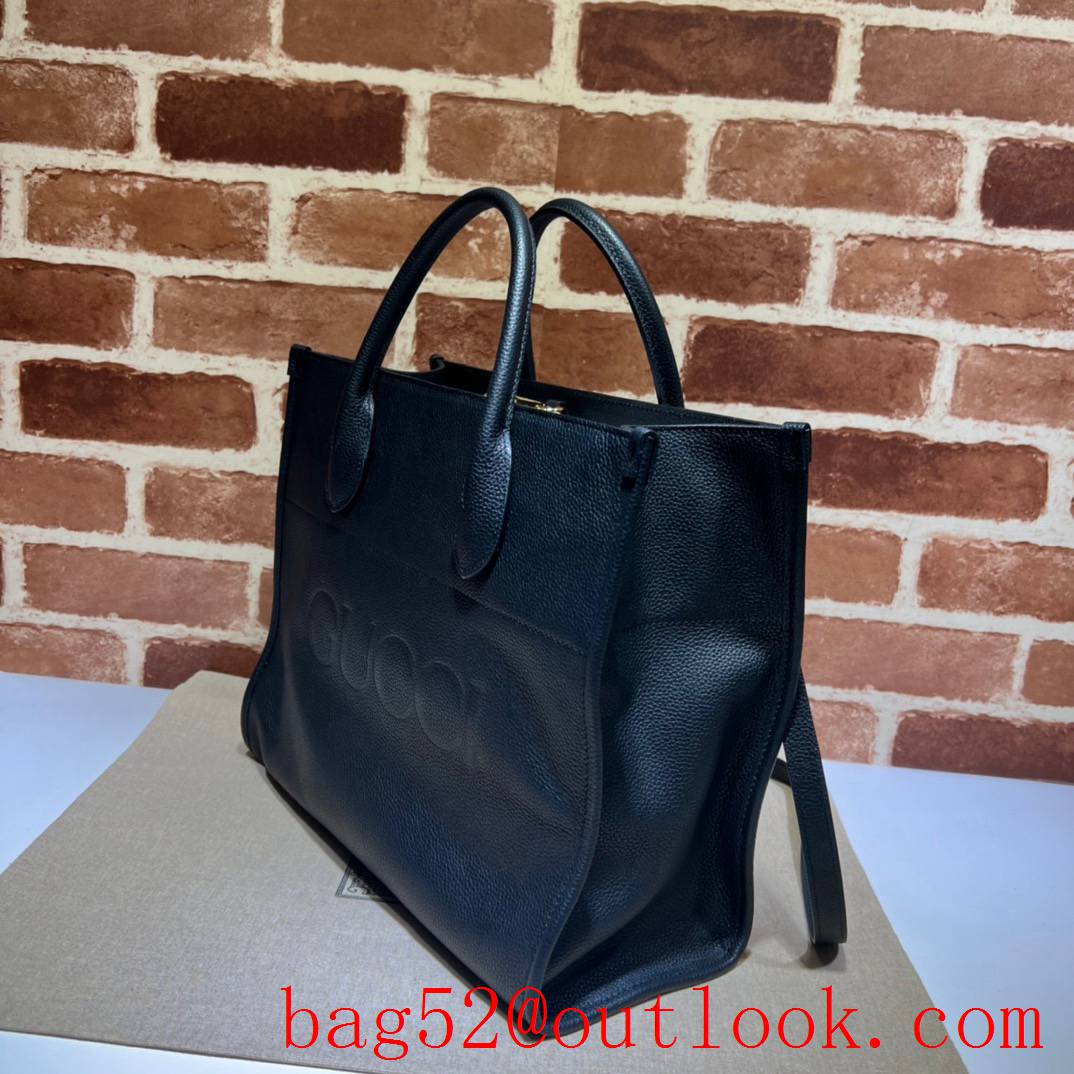 Gucci Small tote with brand logo black men bag