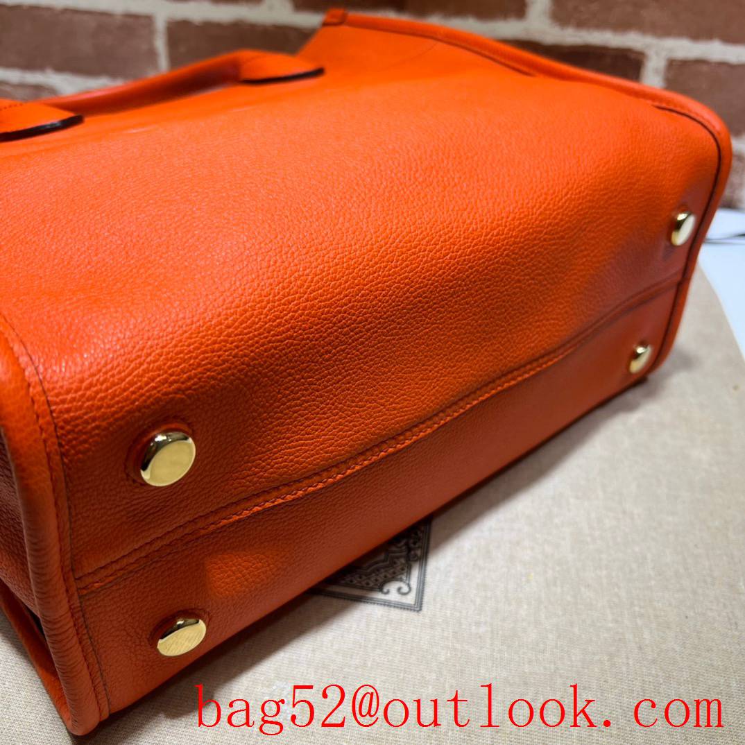 Gucci orange Small with logo tote bag 