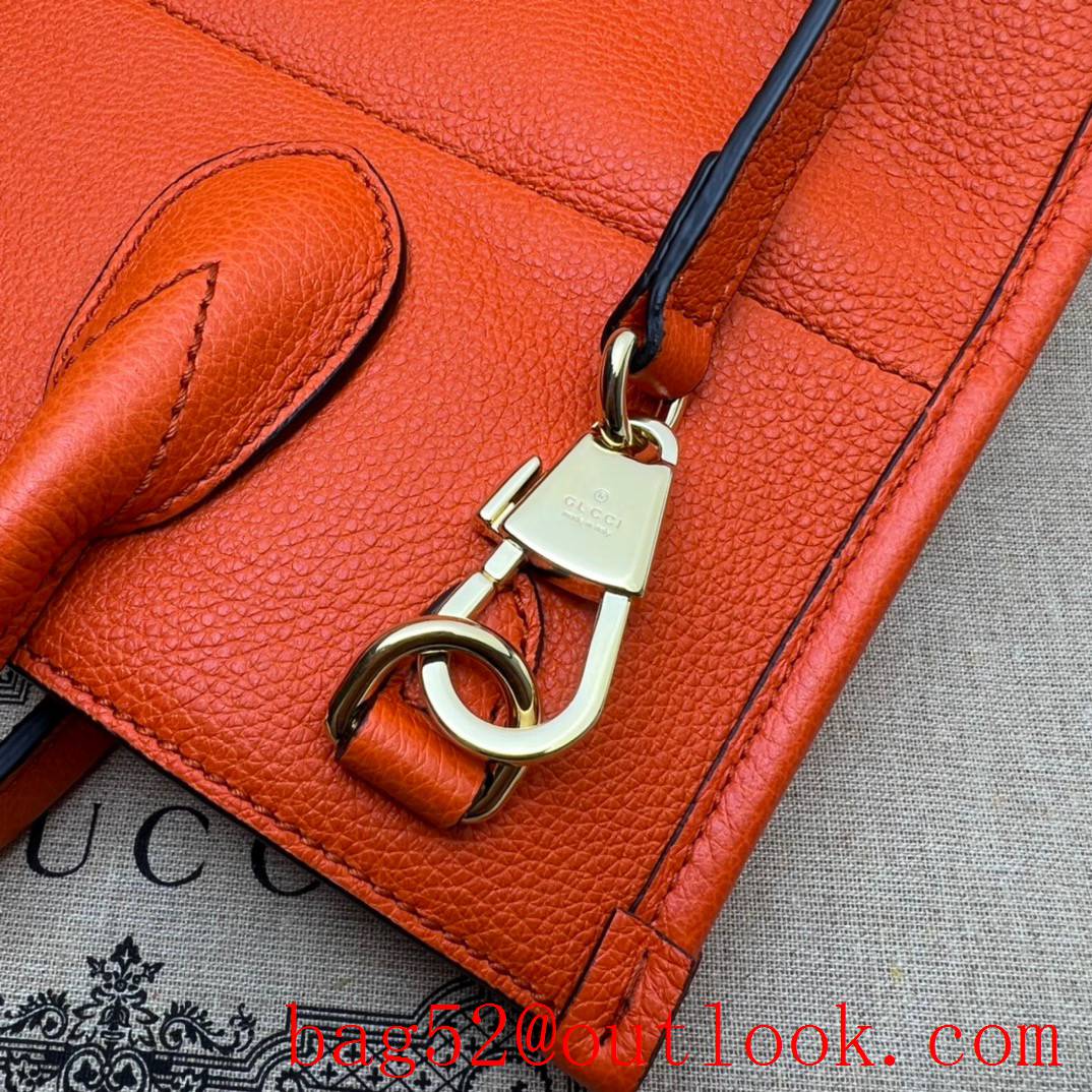 Gucci orange Small with logo tote bag 