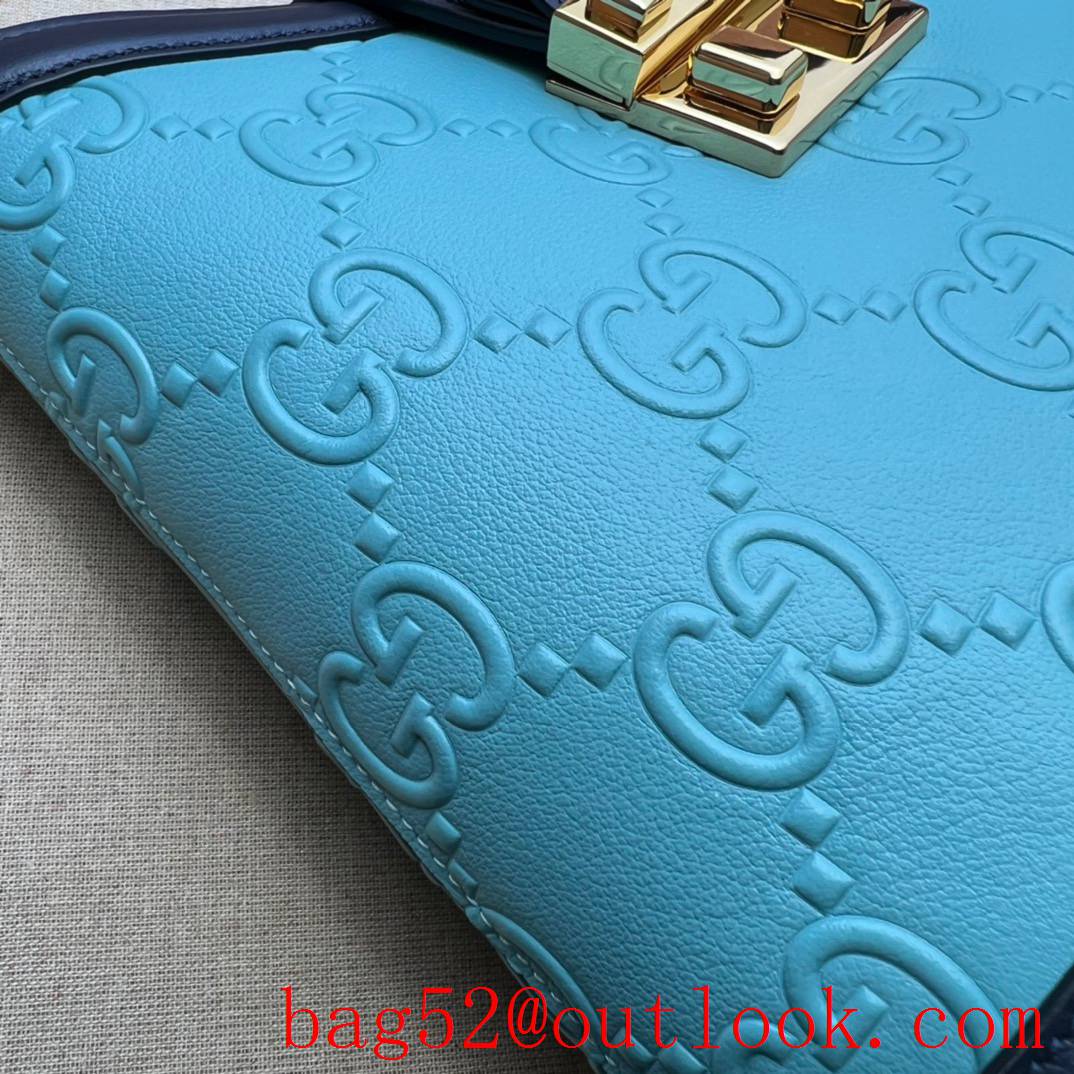 Gucci blue Small GG shoulder shoulder chain bag