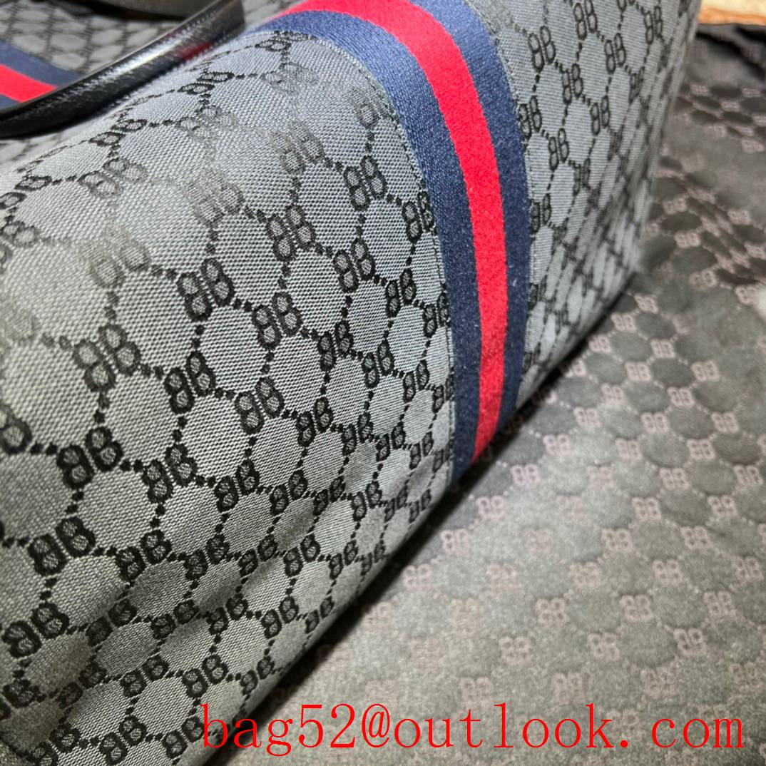 Gucci navy blue large tote bag