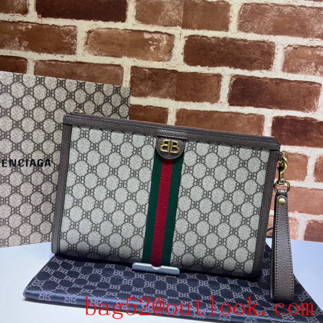 Gucci with joint brand balenciaga clutch wallet bag