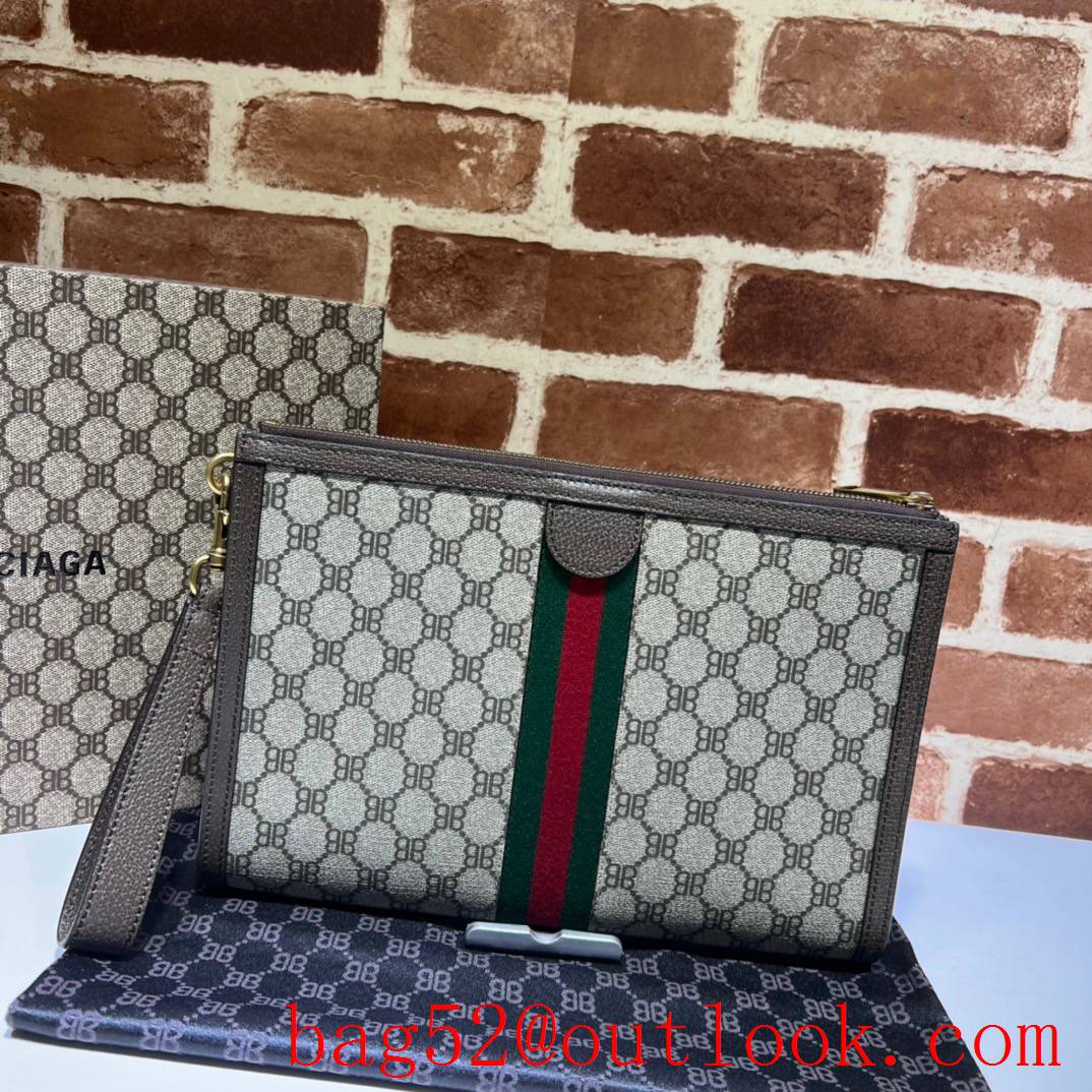 Gucci with joint brand balenciaga clutch wallet bag