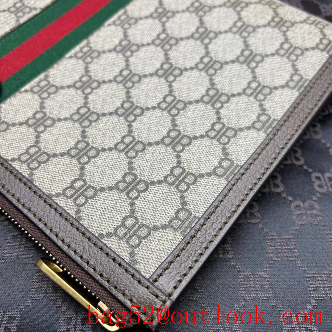 Gucci with joint brand balenciaga clutch wallet bag