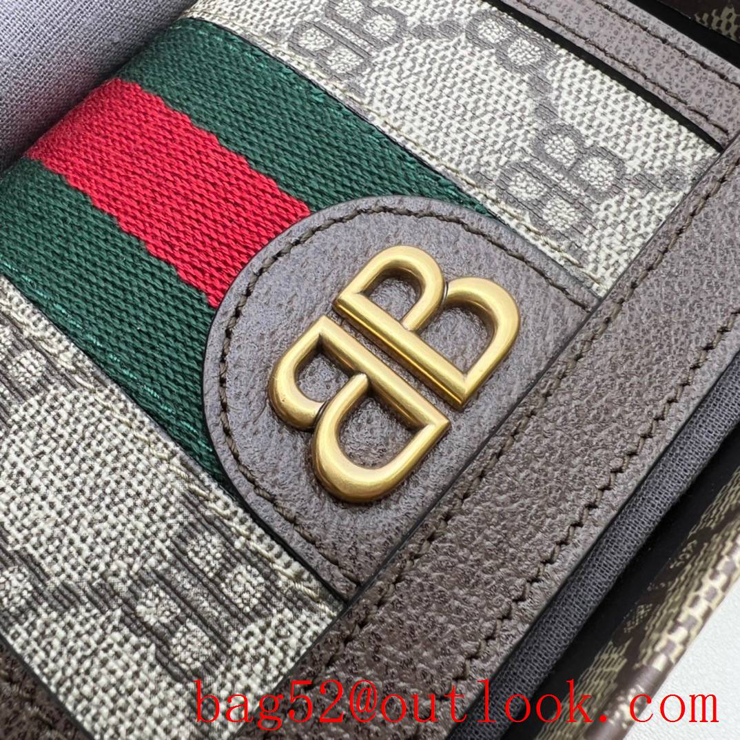 Gucci brown short belenciaga wallet purse card holder