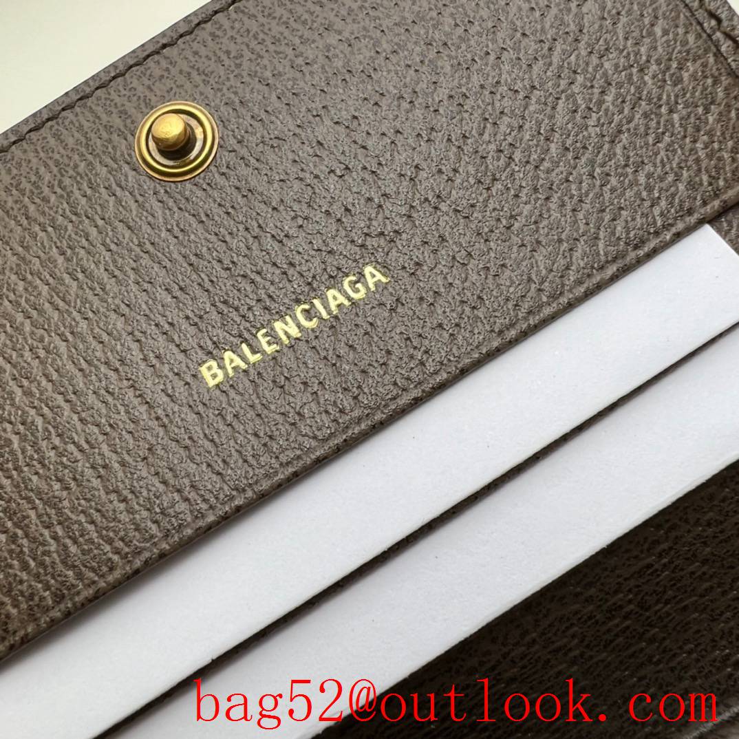 Gucci brown short belenciaga wallet purse card holder