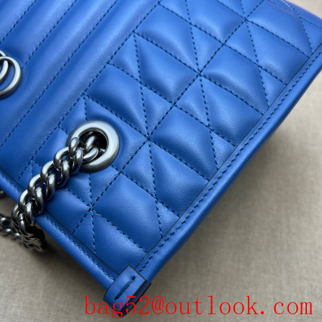 Gucci blue GG Marmont small quilted tote bag