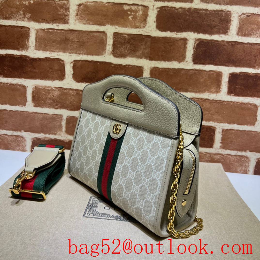 Gucci white Ophidia Web Small Tote Bag