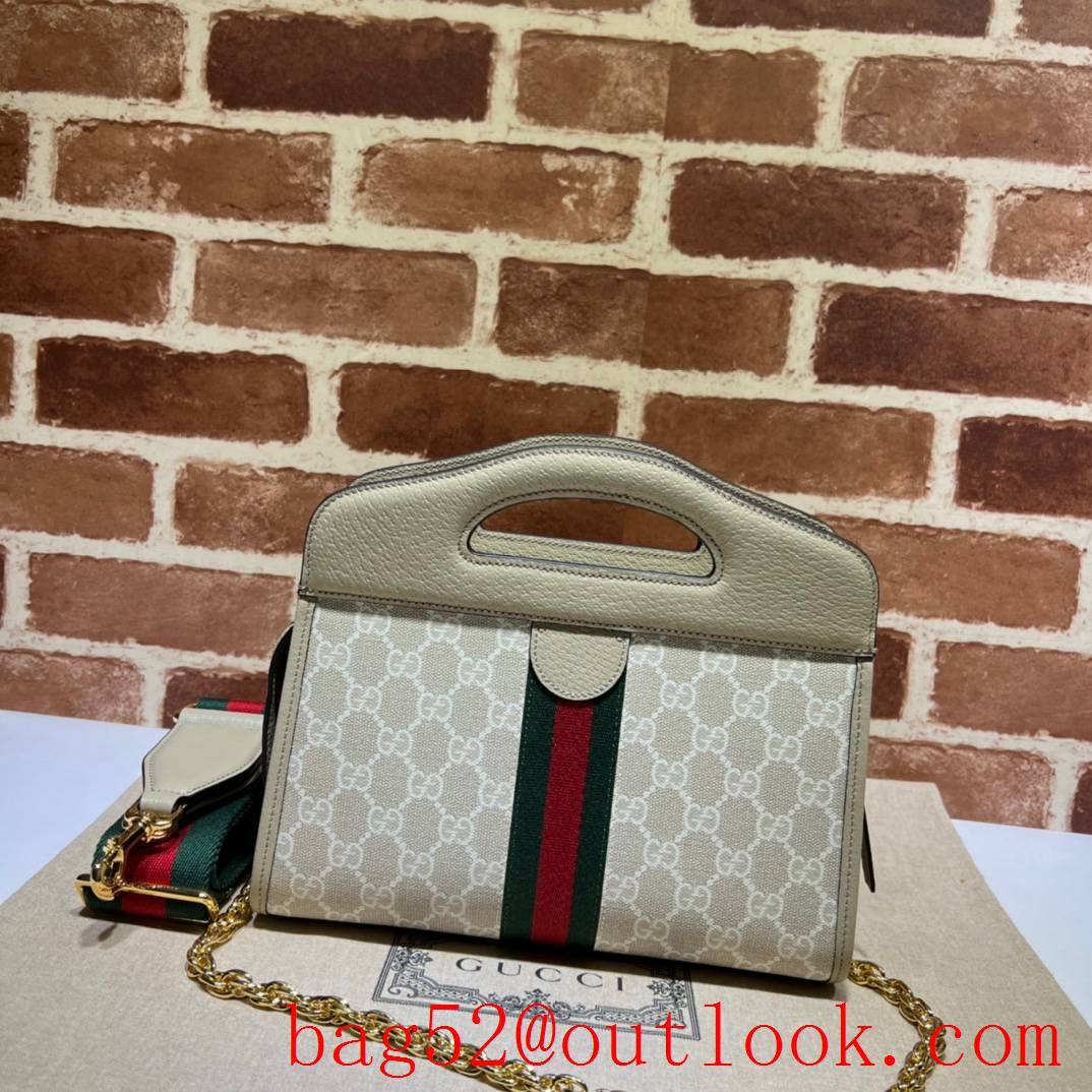 Gucci white Ophidia Web Small Tote Bag