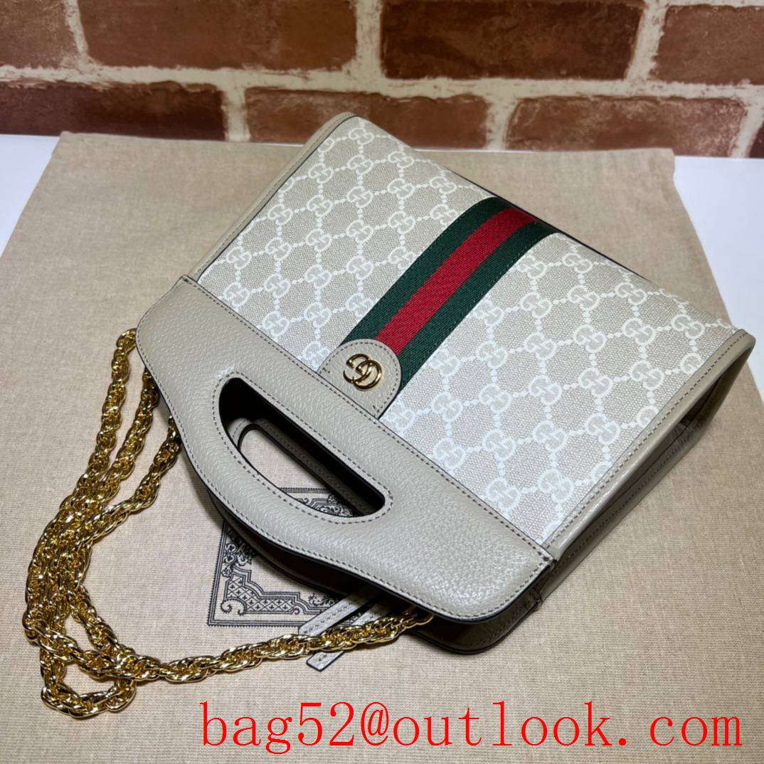 Gucci white Ophidia Web Small Tote Bag