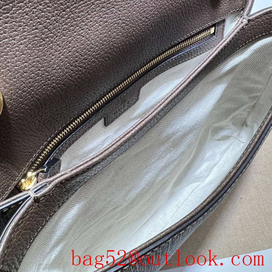 Gucci Round Interlocking Double G Medium Shoulder brown Bag