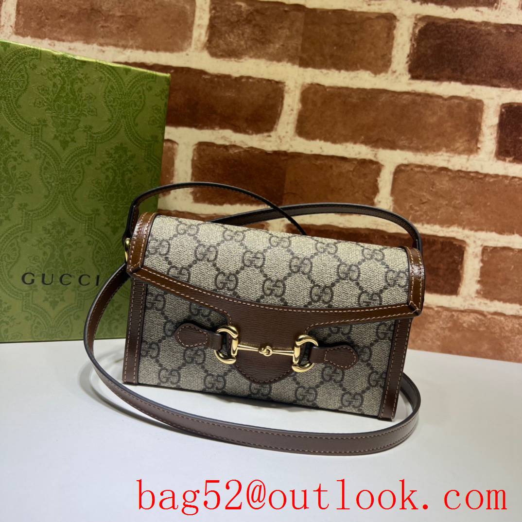 Gucci Horsebit 1955 Mini brown shoulder handbag Bag