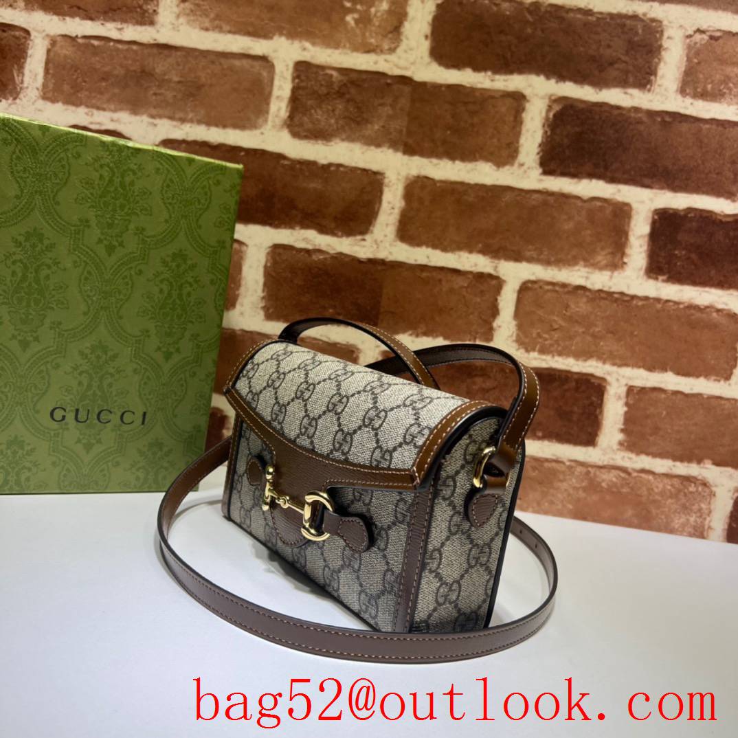 Gucci Horsebit 1955 Mini brown shoulder handbag Bag