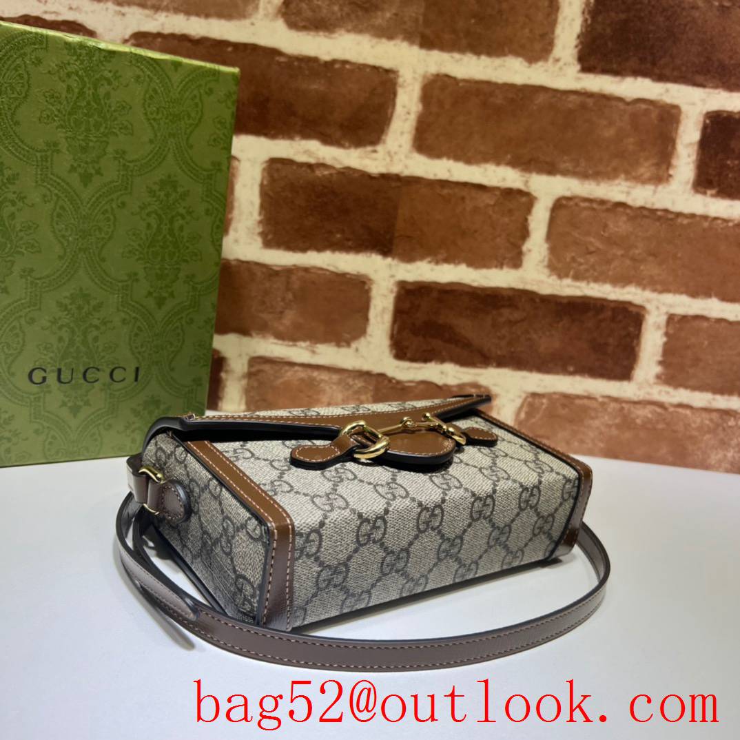 Gucci Horsebit 1955 Mini brown shoulder handbag Bag