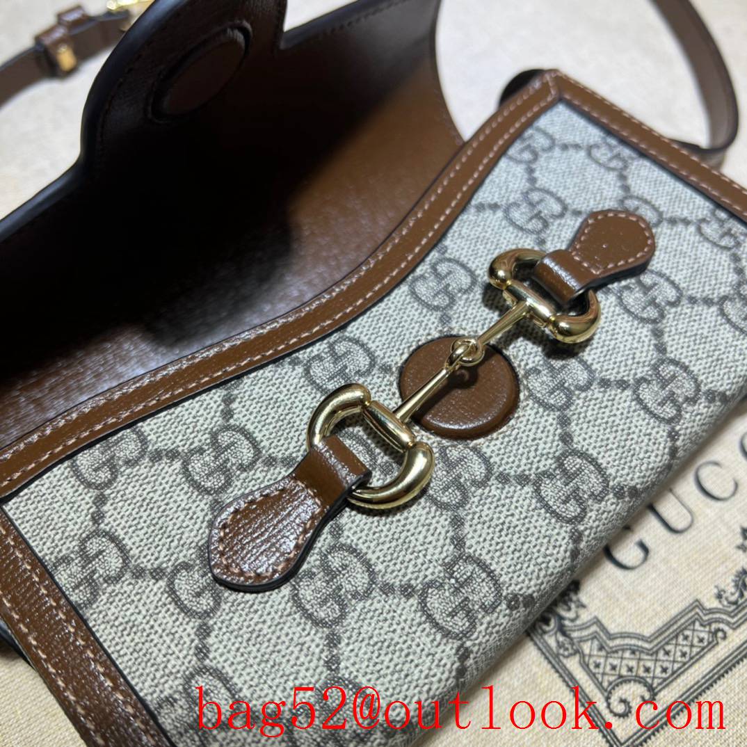 Gucci Horsebit 1955 Mini brown shoulder handbag Bag