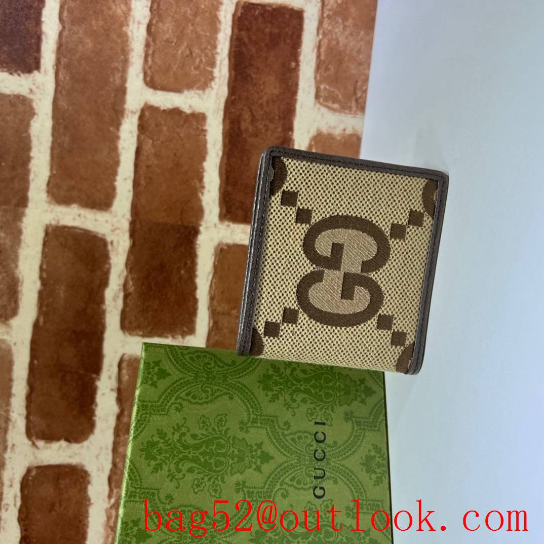 Gucci short card holder wallet brown purse