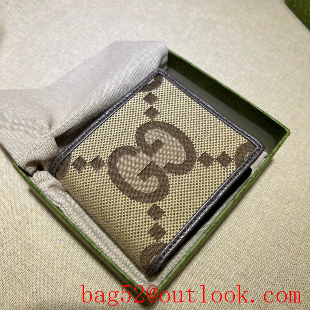 Gucci short card holder wallet brown purse