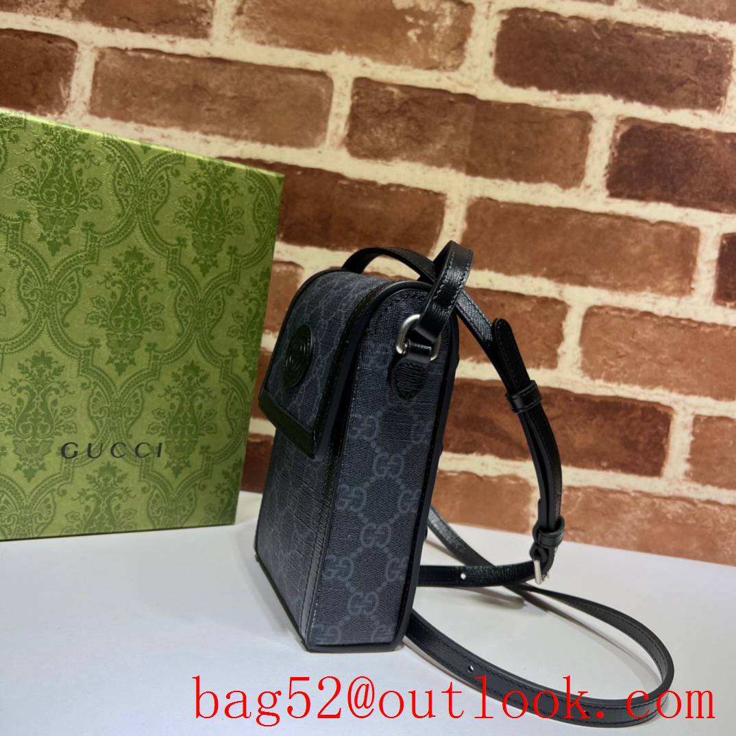 Gucci black vertical shoulder women small bag