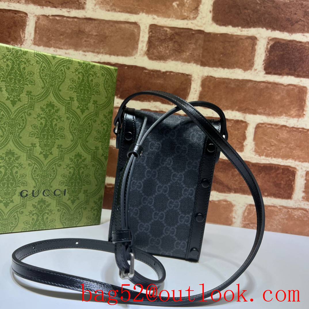 Gucci black vertical shoulder women small bag