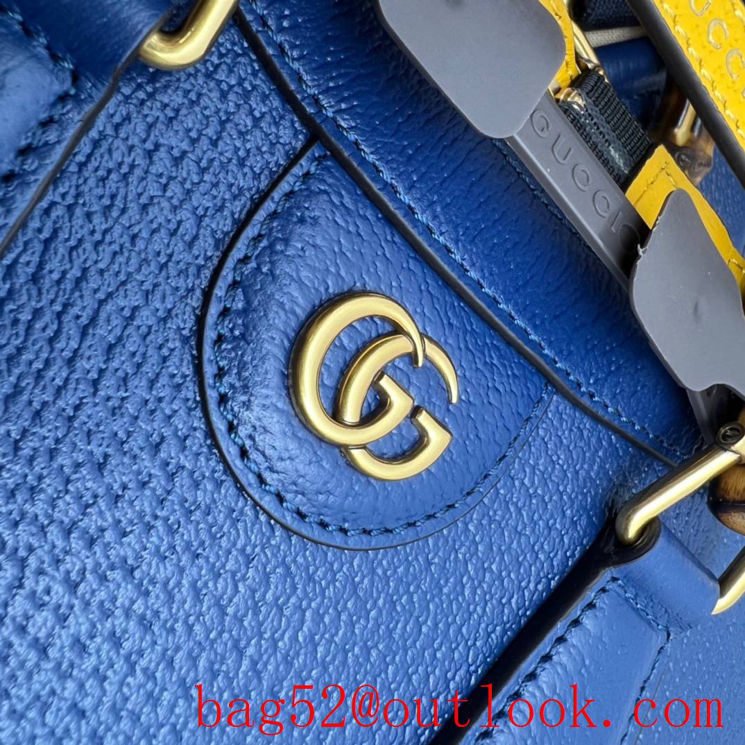 Gucci royal blue Gucci Diana Bamboo small Tote Bag