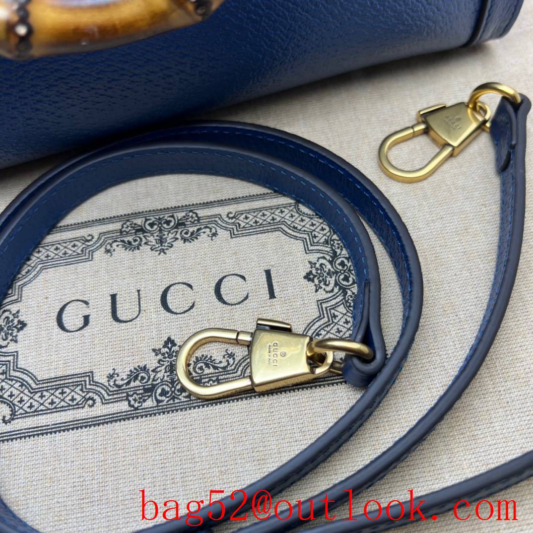 Gucci royal blue Gucci Diana Bamboo small Tote Bag