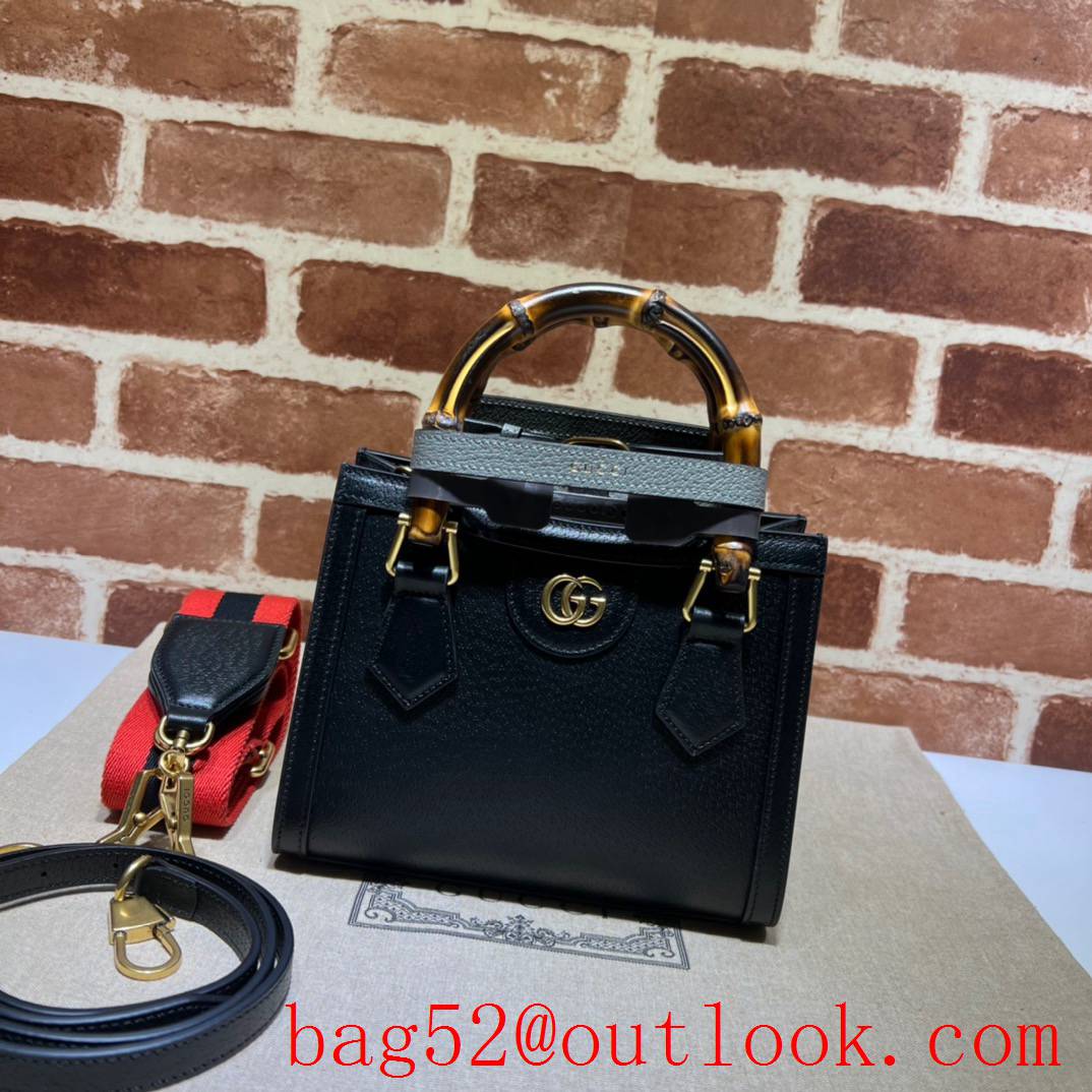 Gucci Diana Bamboo Mini Tote black Bag