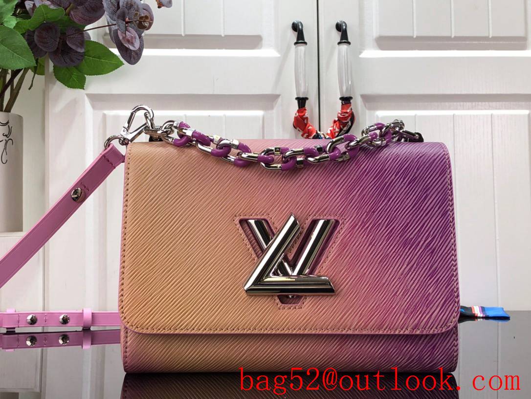 Louis Vuitton LV Twist Epi Leather Small Handbag Bag M59896 in Gradient Pink