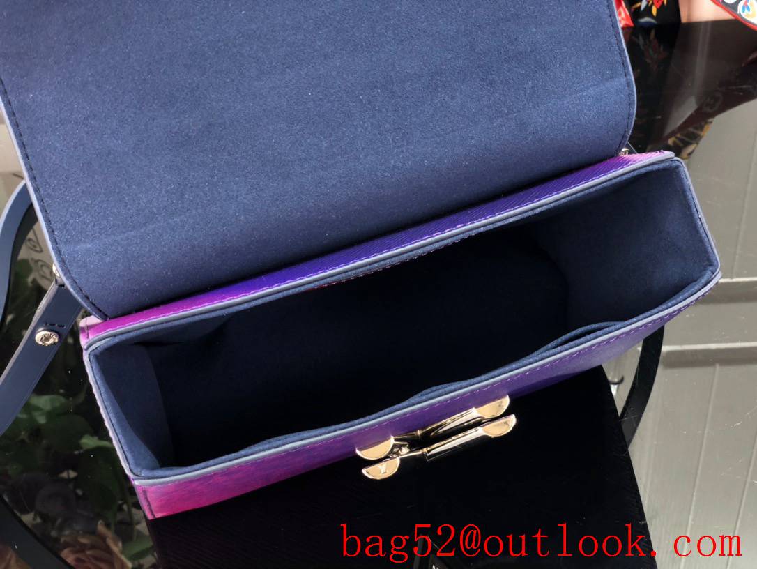 Louis Vuitton LV Twist Epi Leather Small Handbag Bag M59896 in Gradient Purple