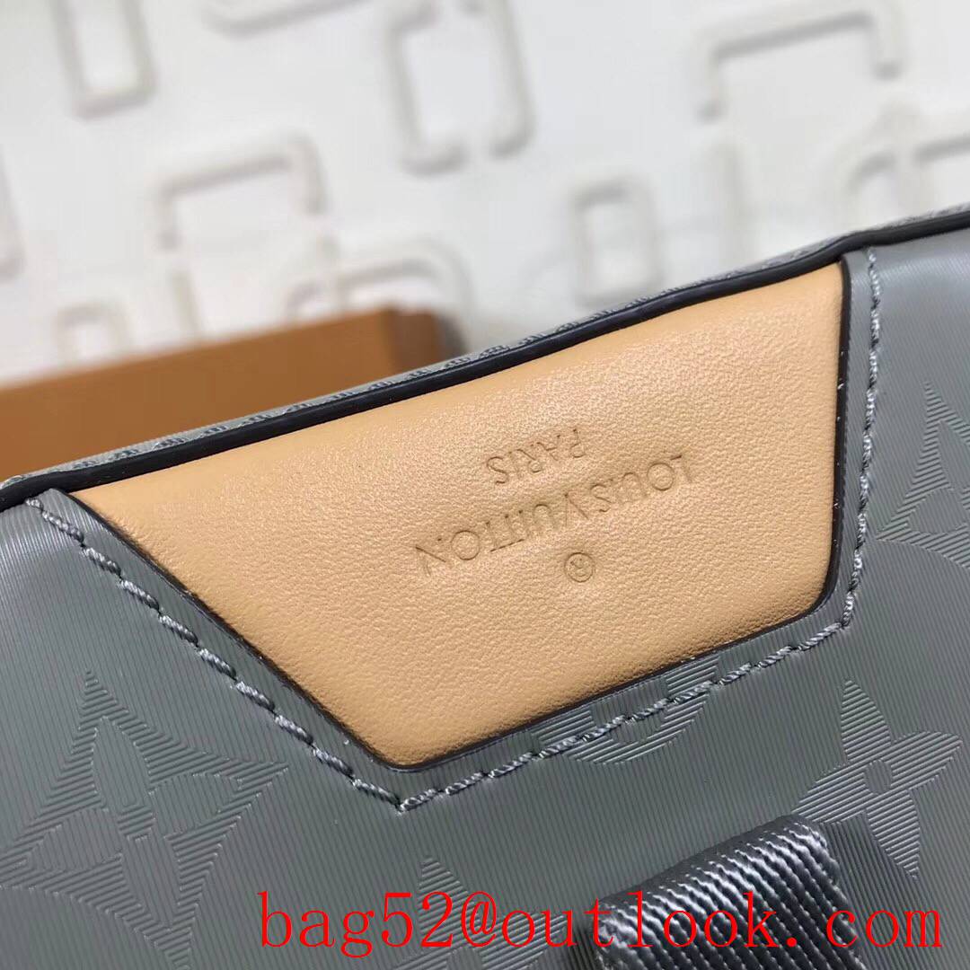 Louis Vuitton LV Men Monogram Titanium Small Messenger Bag M43889 Gray