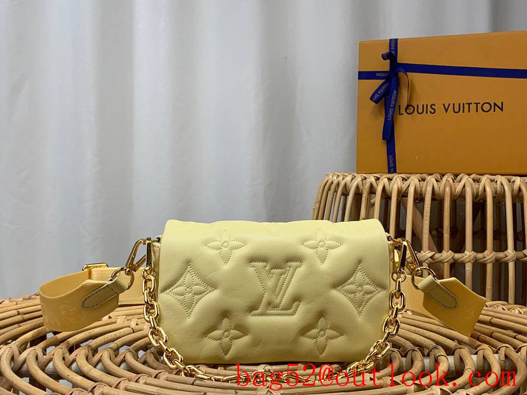 Louis Vuitton LV Wallet on Strap Bag Handbag with Monogram Calf Leather M81400 Yellow