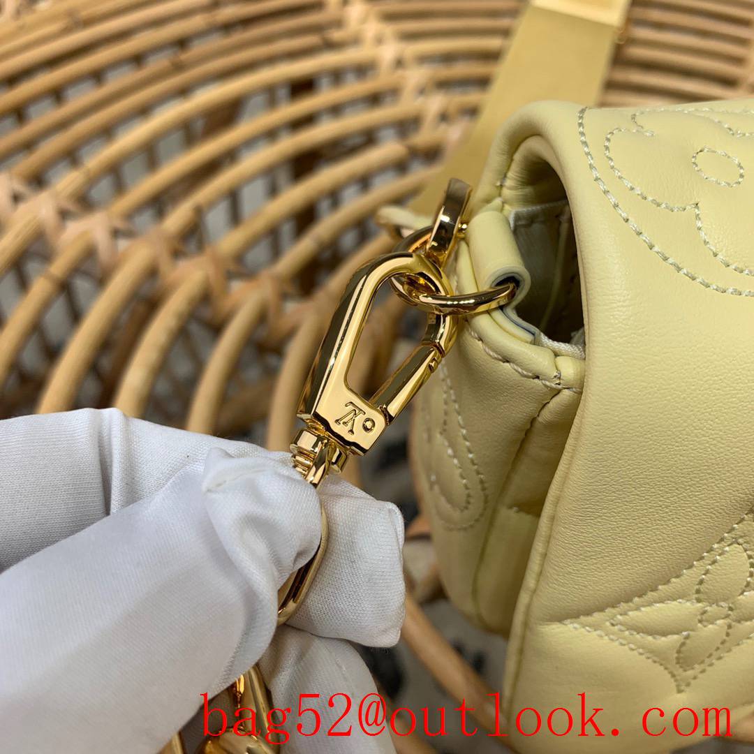 Louis Vuitton LV Wallet on Strap Bag Handbag with Monogram Calf Leather M81400 Yellow