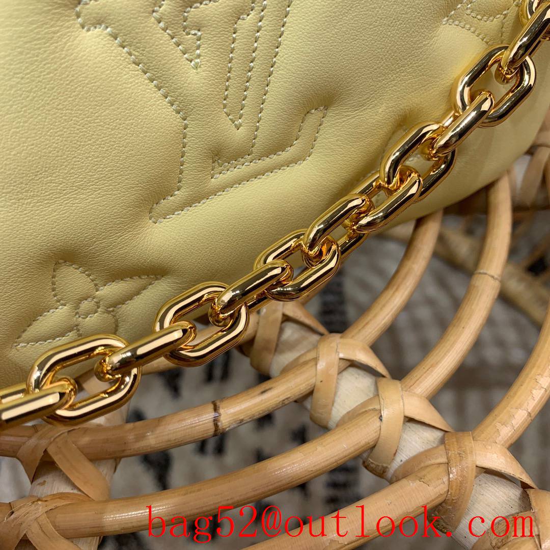 Louis Vuitton LV Wallet on Strap Bag Handbag with Monogram Calf Leather M81400 Yellow