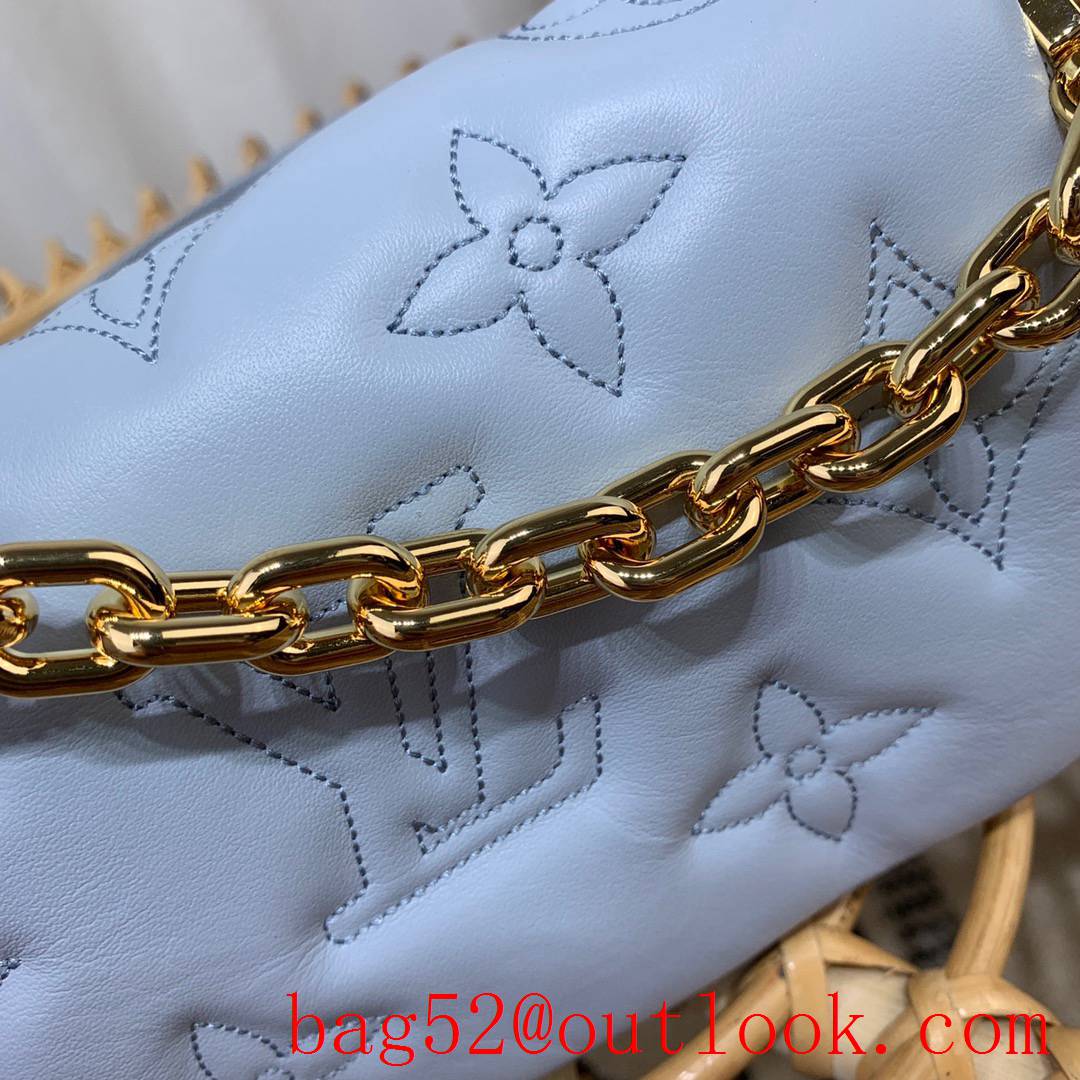 Louis Vuitton LV Wallet on Strap Bag Handbag with Monogram Calf Leather M81399 Blue