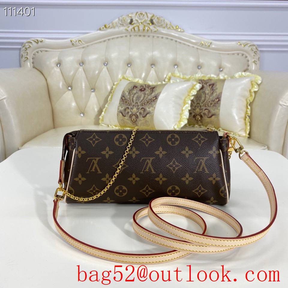 Louis Vuitton LV Eva Shoulder Bag Handbag with Monogram Canvas M95567 Brown