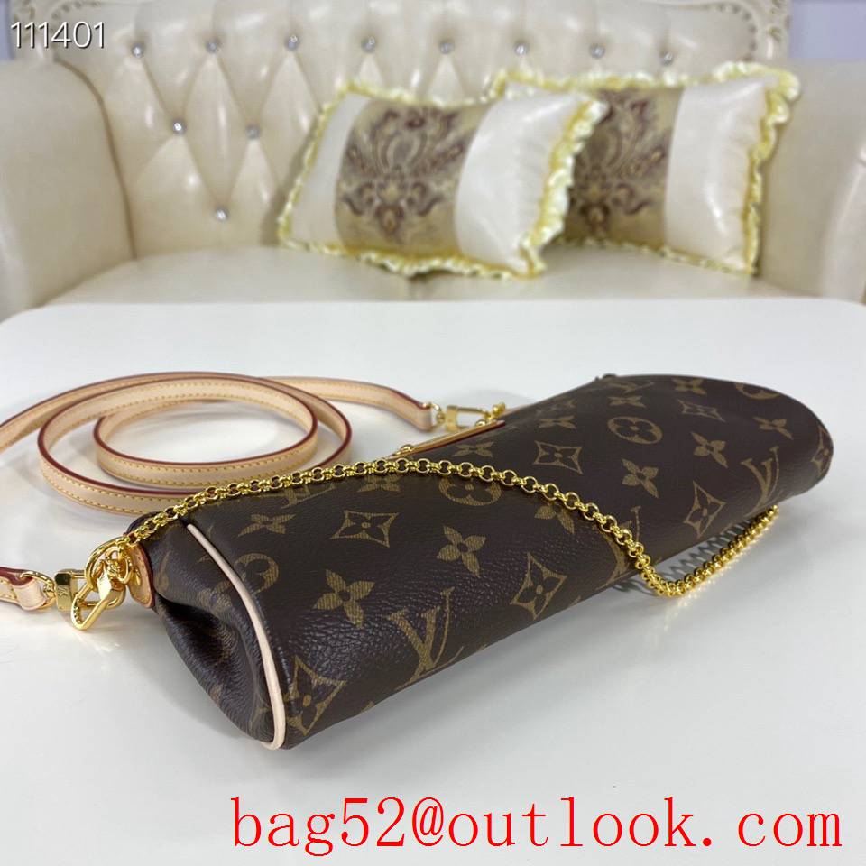 Louis Vuitton LV Eva Shoulder Bag Handbag with Monogram Canvas M95567 Brown