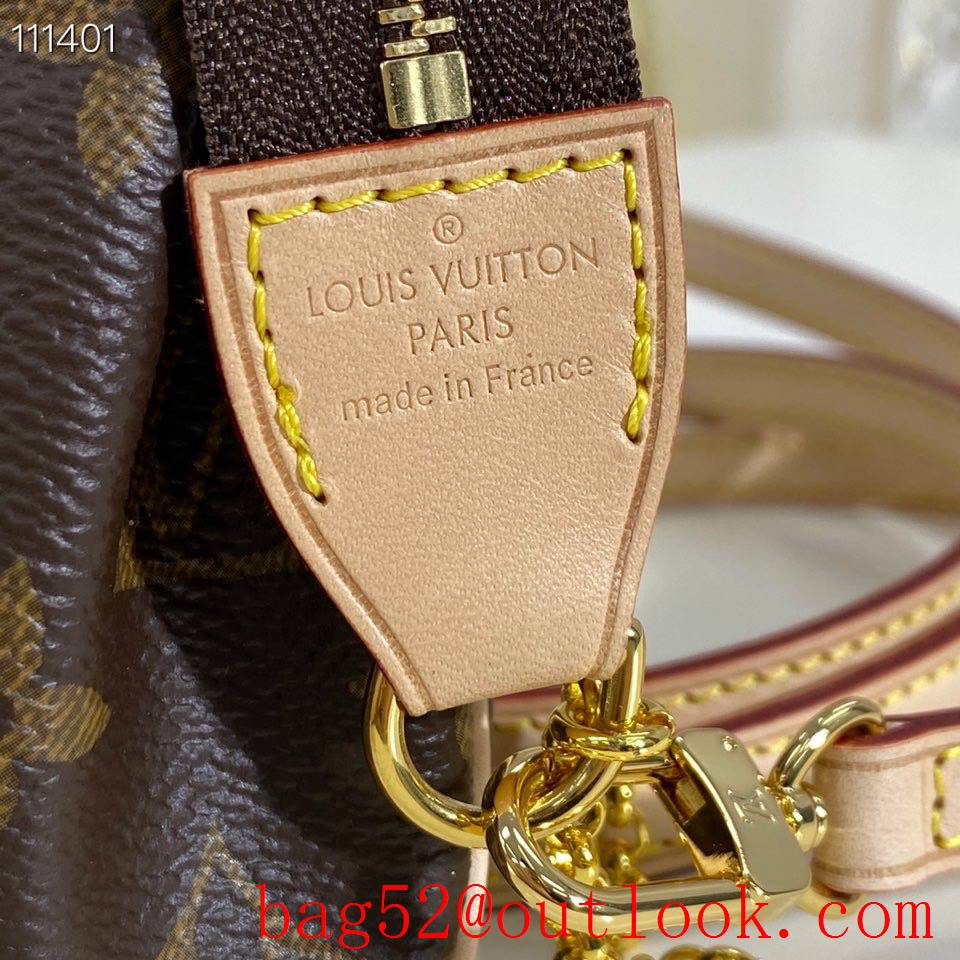 Louis Vuitton LV Eva Shoulder Bag Handbag with Monogram Canvas M95567 Brown