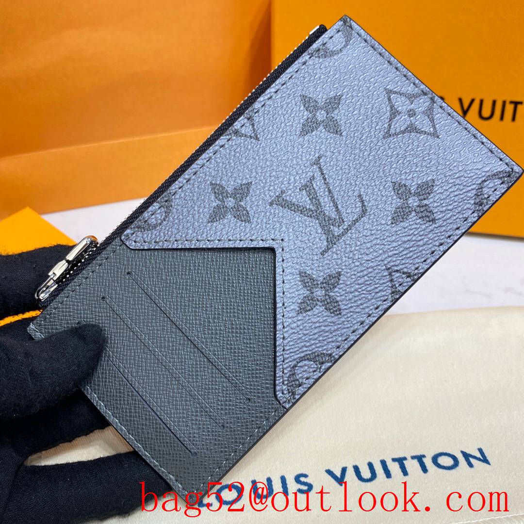 Louis Vuitton LV Men Coin Purse Card Holder Wallet with Monogram Canvas and Leather M30839