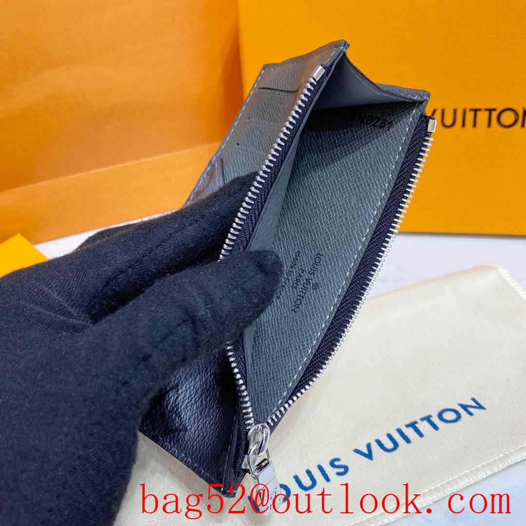 Louis Vuitton LV Men Coin Purse Card Holder Wallet with Monogram Canvas and Leather M30839