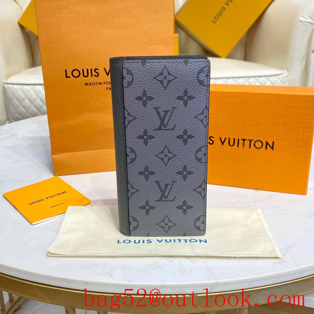 Louis Vuitton LV Men Brazza Wallet Purse with Monogram Canvas and Leather M30842