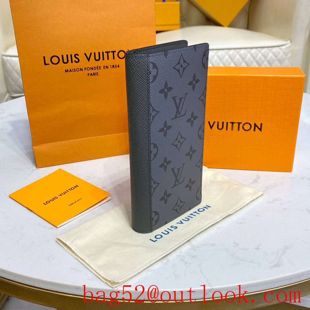 Louis Vuitton LV Men Brazza Wallet Purse with Monogram Canvas and Leather M30842