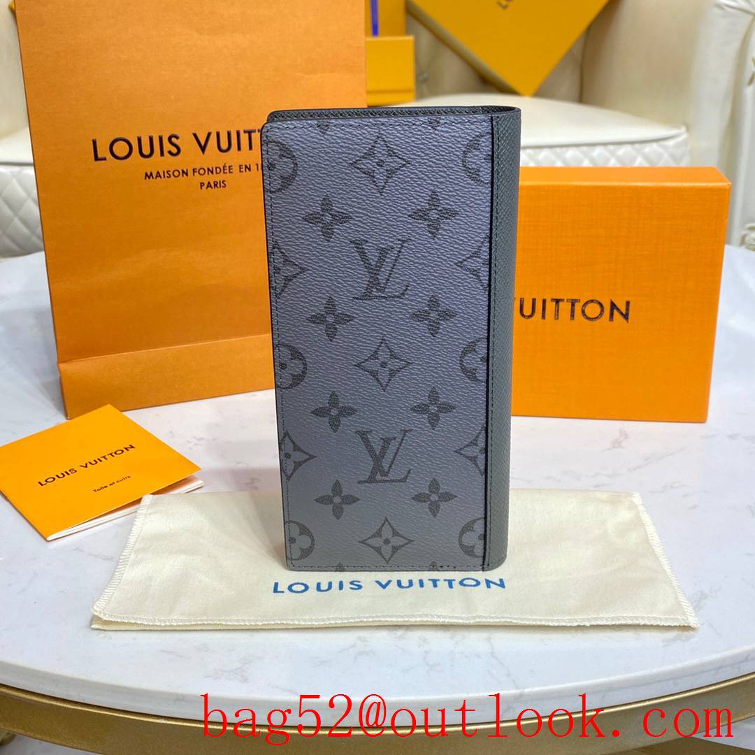 Louis Vuitton LV Men Brazza Wallet Purse with Monogram Canvas and Leather M30842