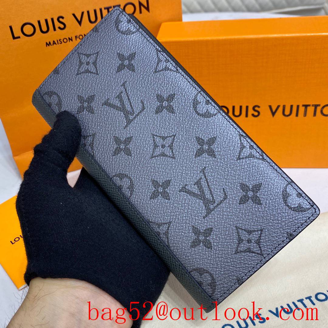 Louis Vuitton LV Men Brazza Wallet Purse with Monogram Canvas and Leather M30842