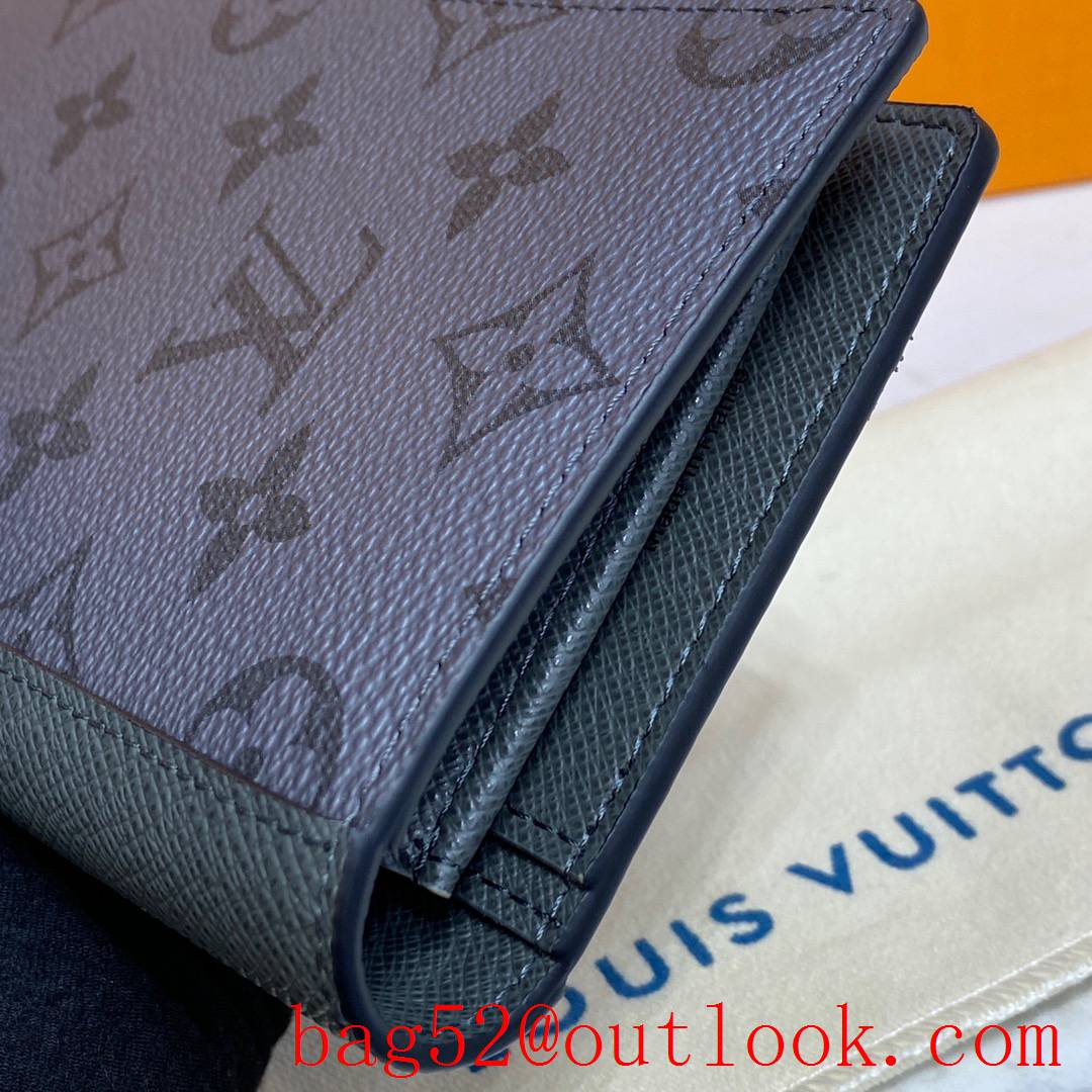 Louis Vuitton LV Men Brazza Wallet Purse with Monogram Canvas and Leather M30842